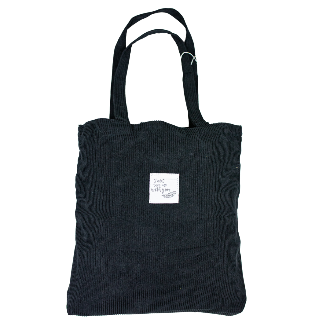 Ribstof tas 1 1 gratis zwart