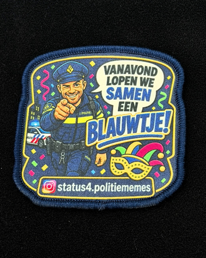 Carnaval patch ‘Blauwtje’