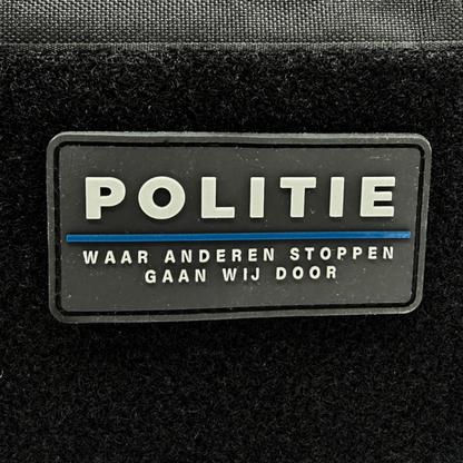 Politie patch 'Waar andere stoppen'