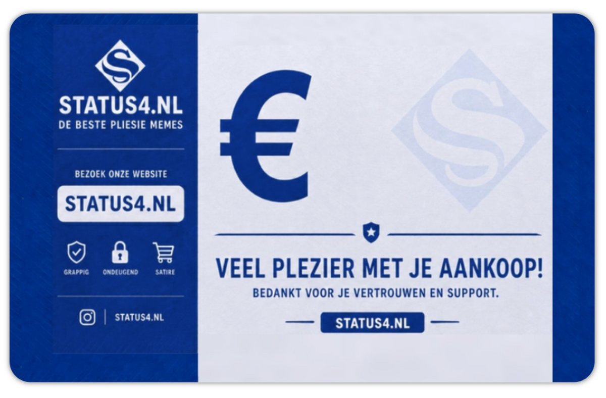 Status4 cadeaukaart/rijbewijs + gratis clip